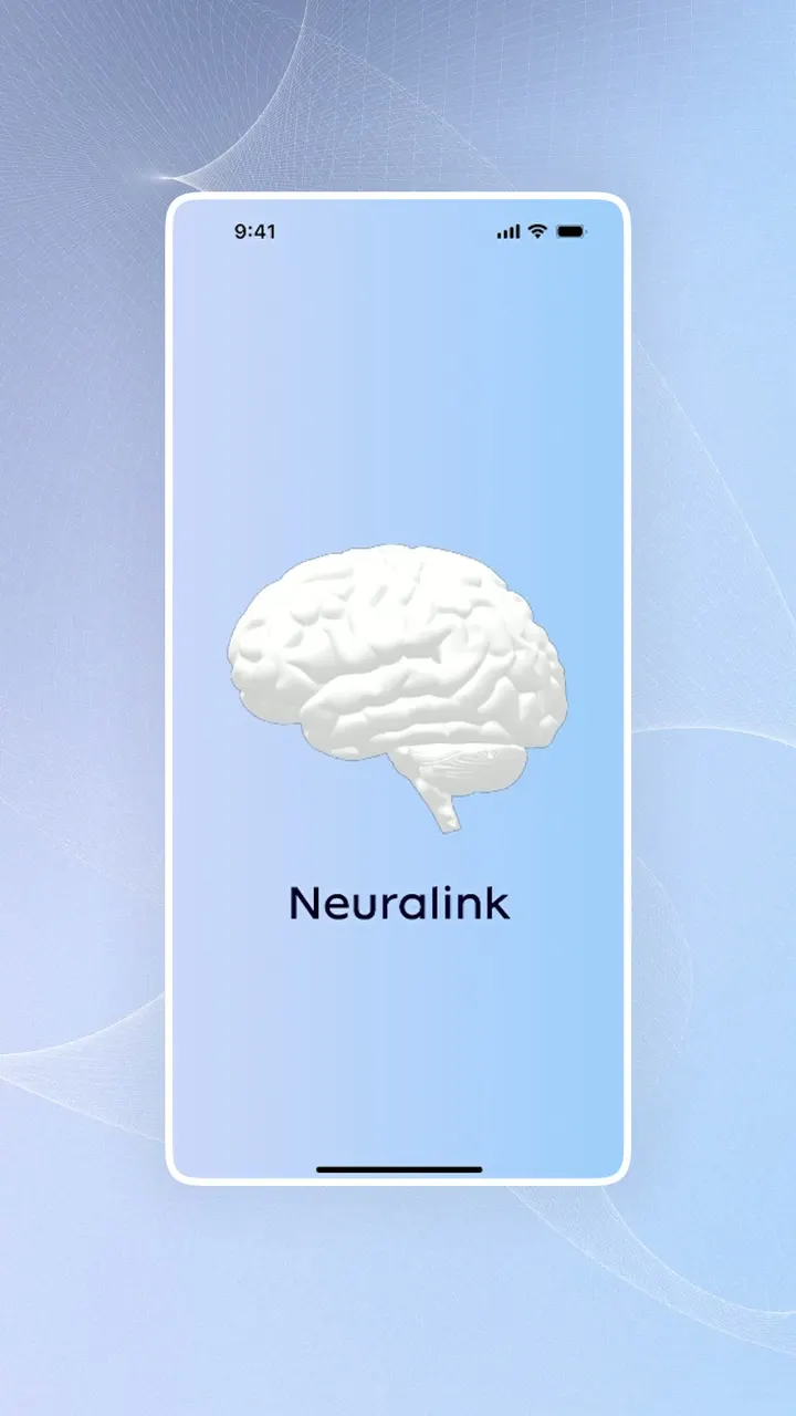 Concept d'application mobile animé : Neuralink